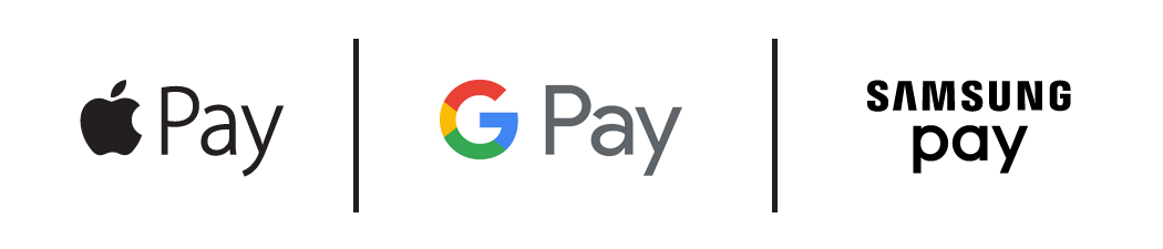 Google Pay, Apple Pay, Samsung Pay